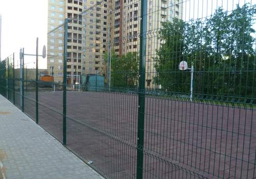3Д забор для футбольной площадки в Казани