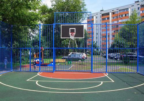 Забор Protect для баскетбольной площадки в Казани