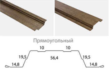 Прямоугольный металлический штакетник для забора в Казани