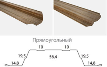 Прямоугольный фигурный металлический штакетник для забора в Казани